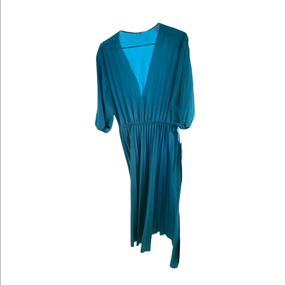 Beautiful teal 70’s vintage Dress